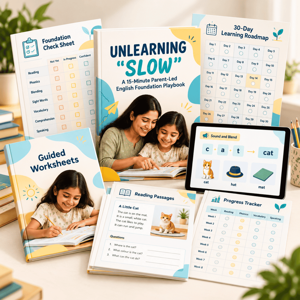 UNLEARNING “SLOW” – Parent-Led English Foundation Kit